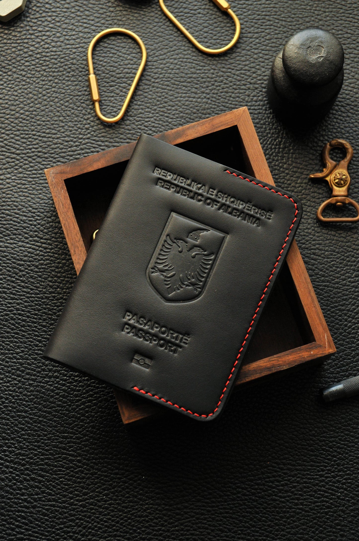Passport cover for Albanian passport