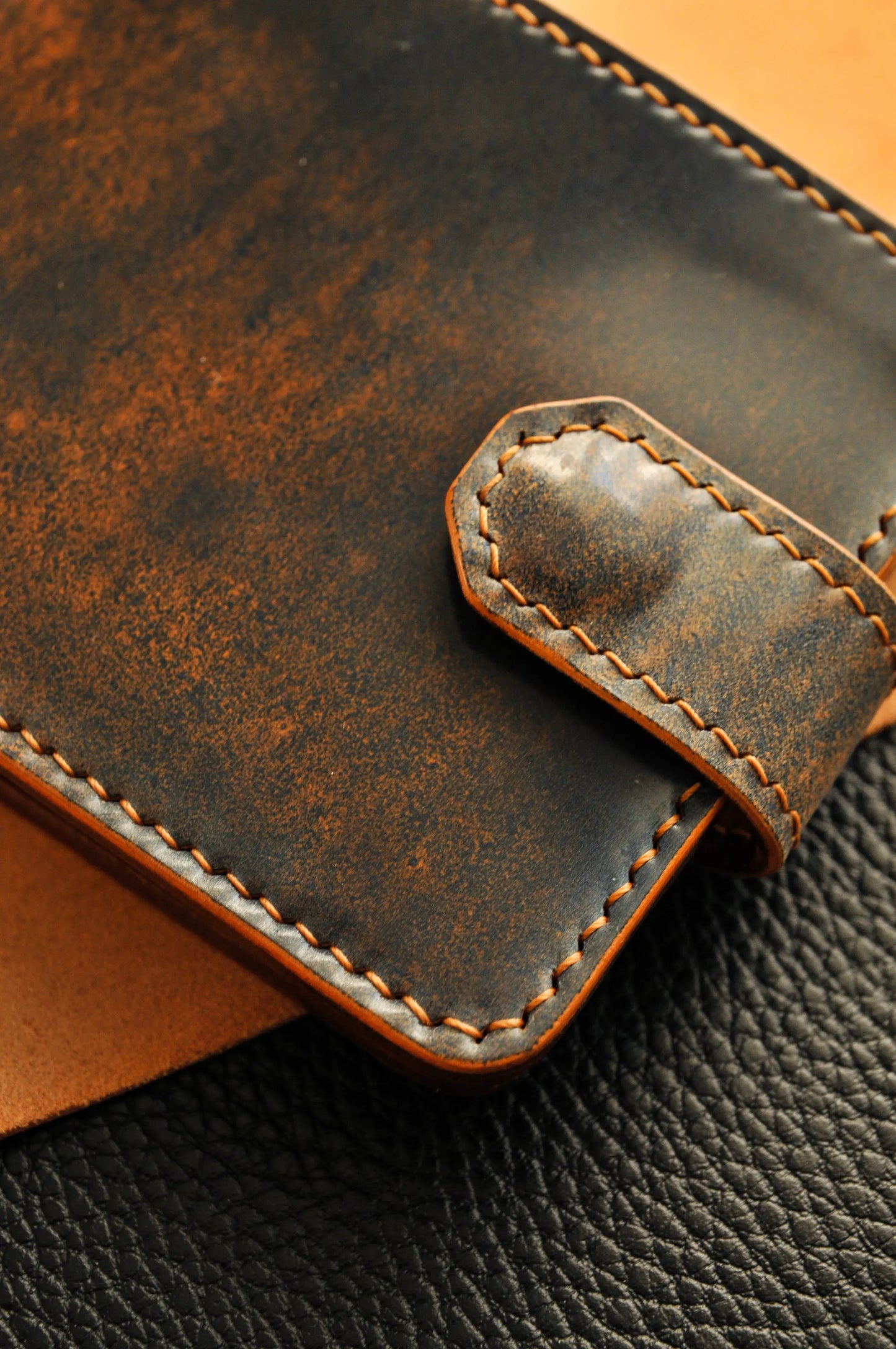 Shell Cordovan leather wallet