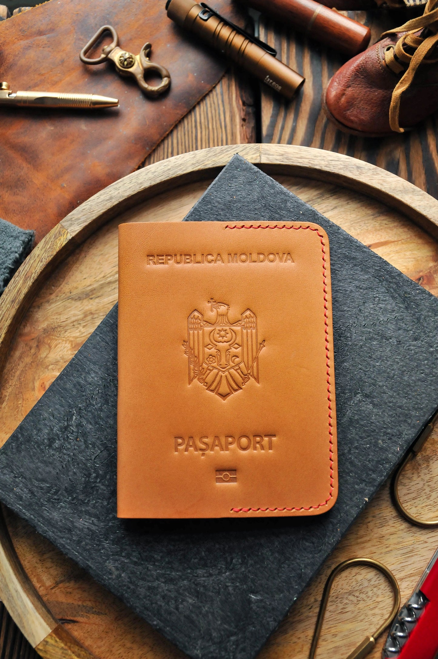 Passport cover for Moldova passport