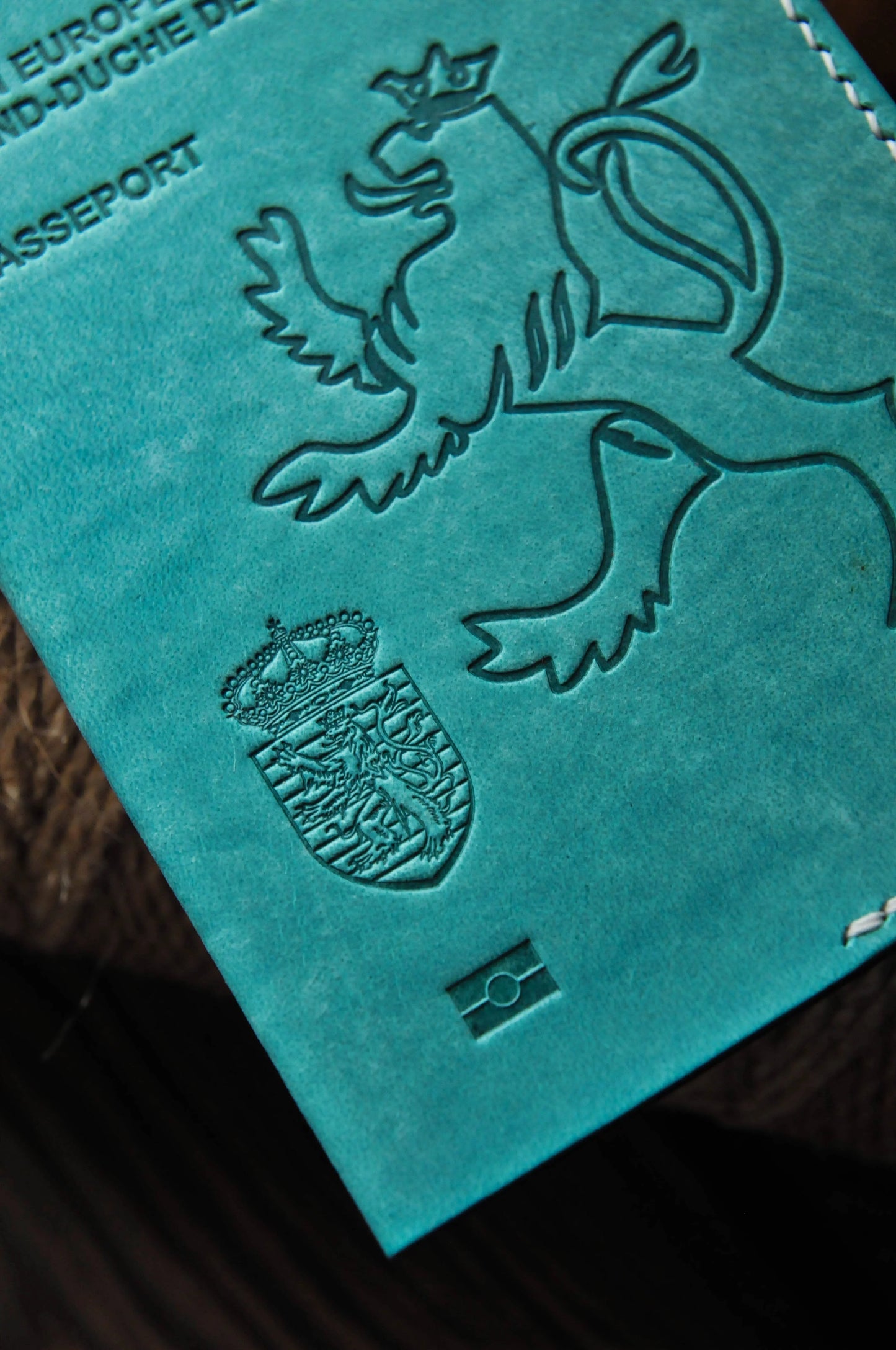 Passport cover for Luxembourg passport