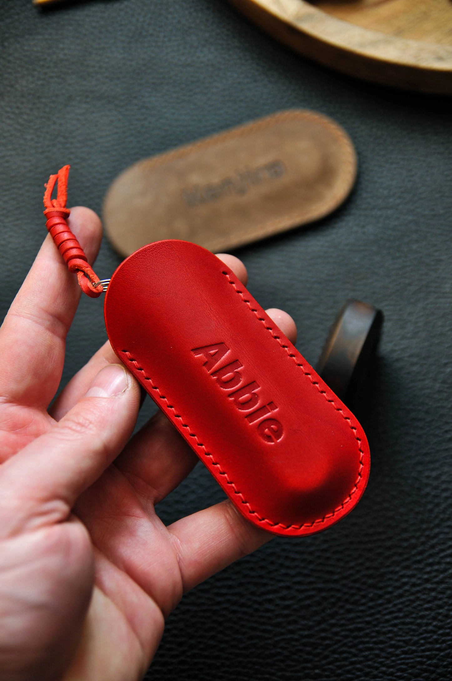 Personalized Leather Sheath Victorinox Spartan knife , knife slip, Victorinox EDC,  officer's Swiss knife