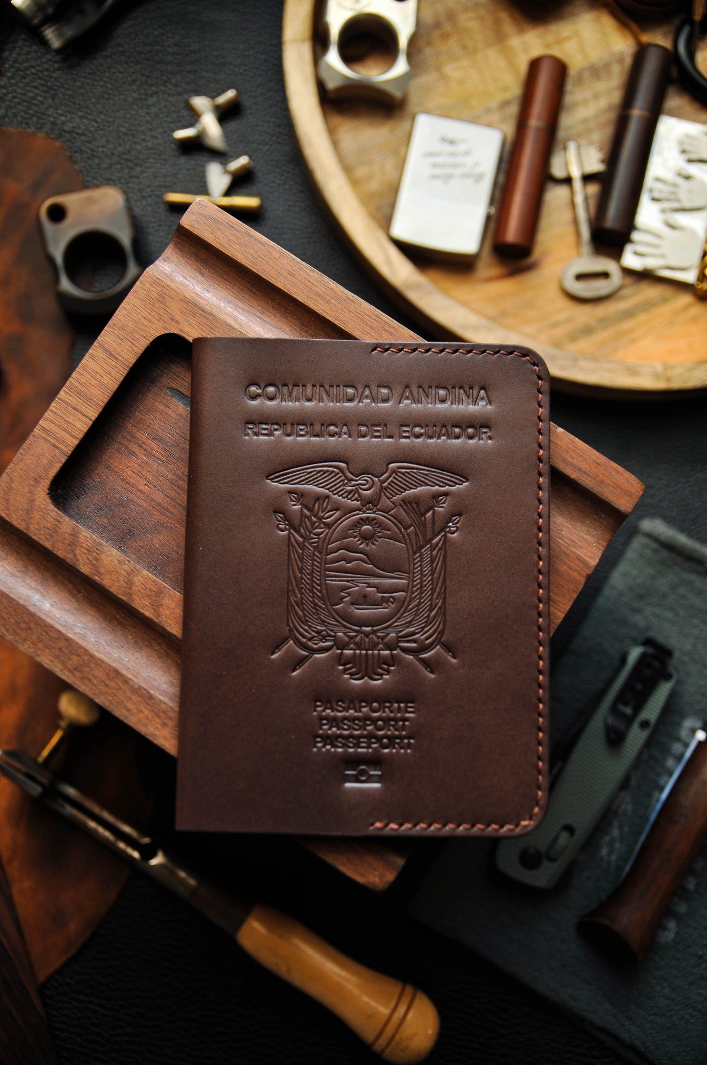 Passport cover for Ecuador passport