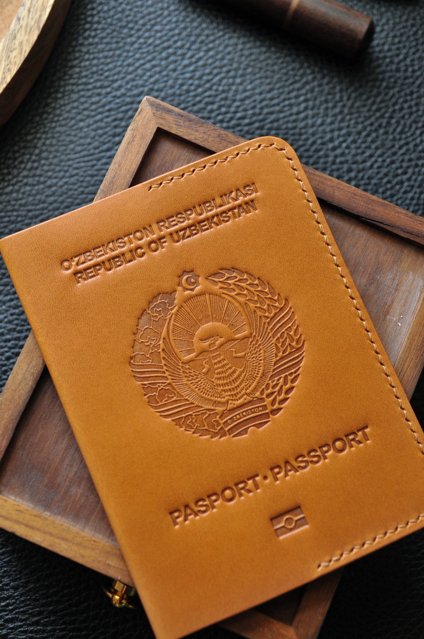 Passport cover for Uzbekistan passport