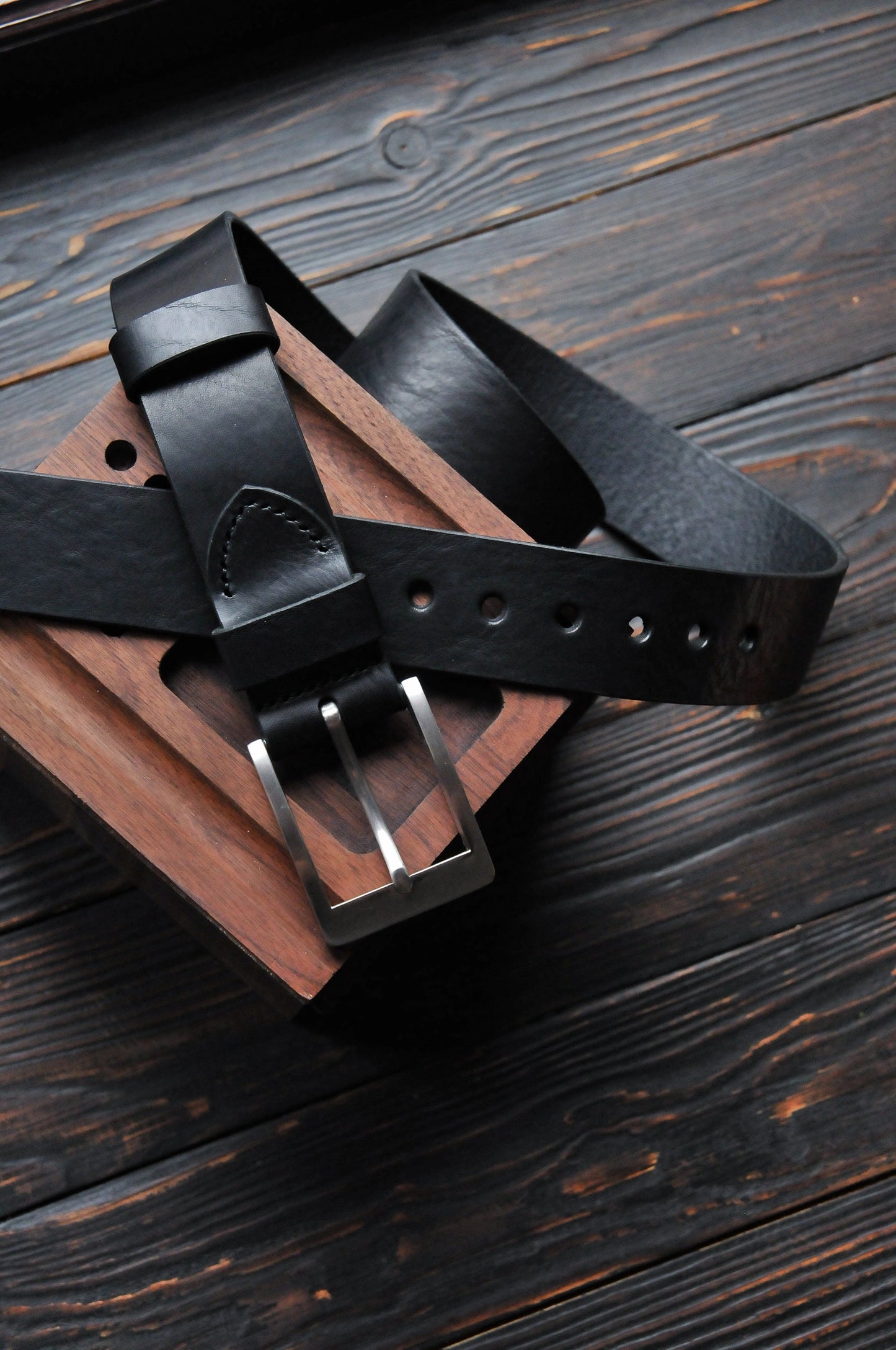 Black Leather Belt