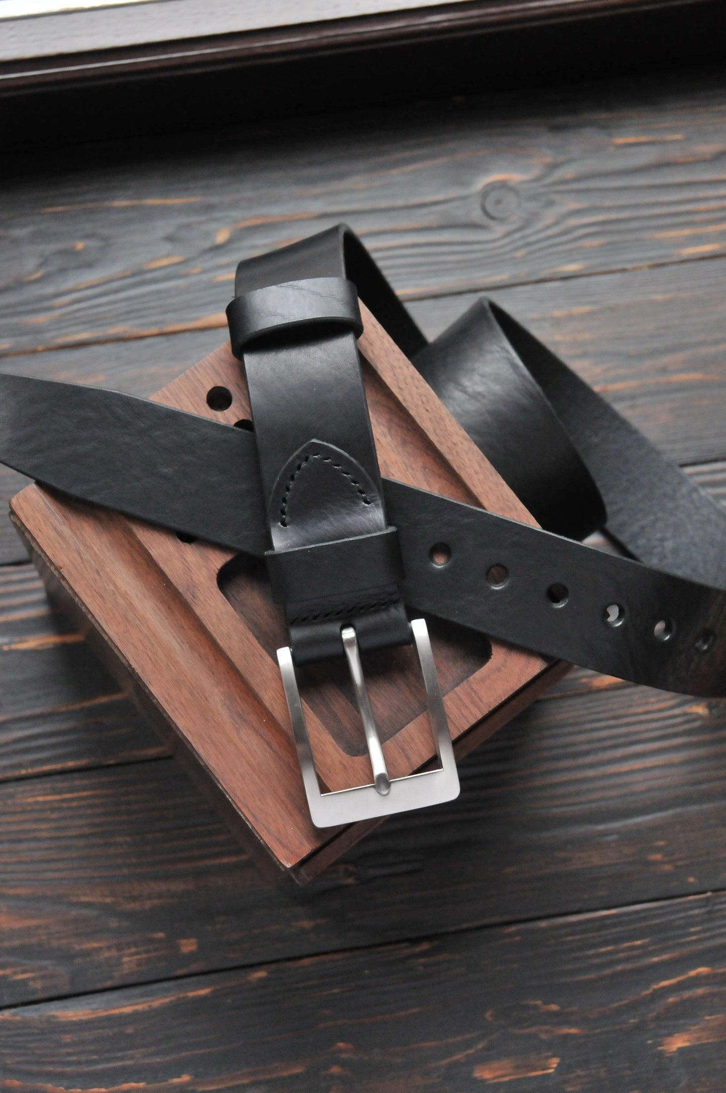 Black Leather Belt