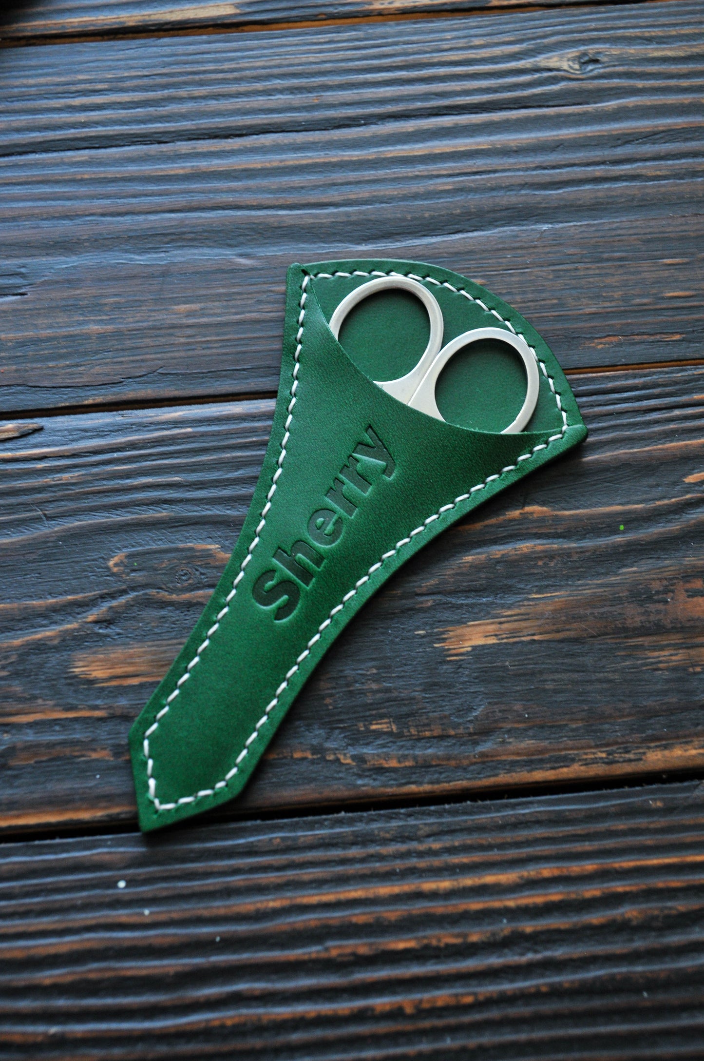 Personalized Leather Manicure case, scissors case