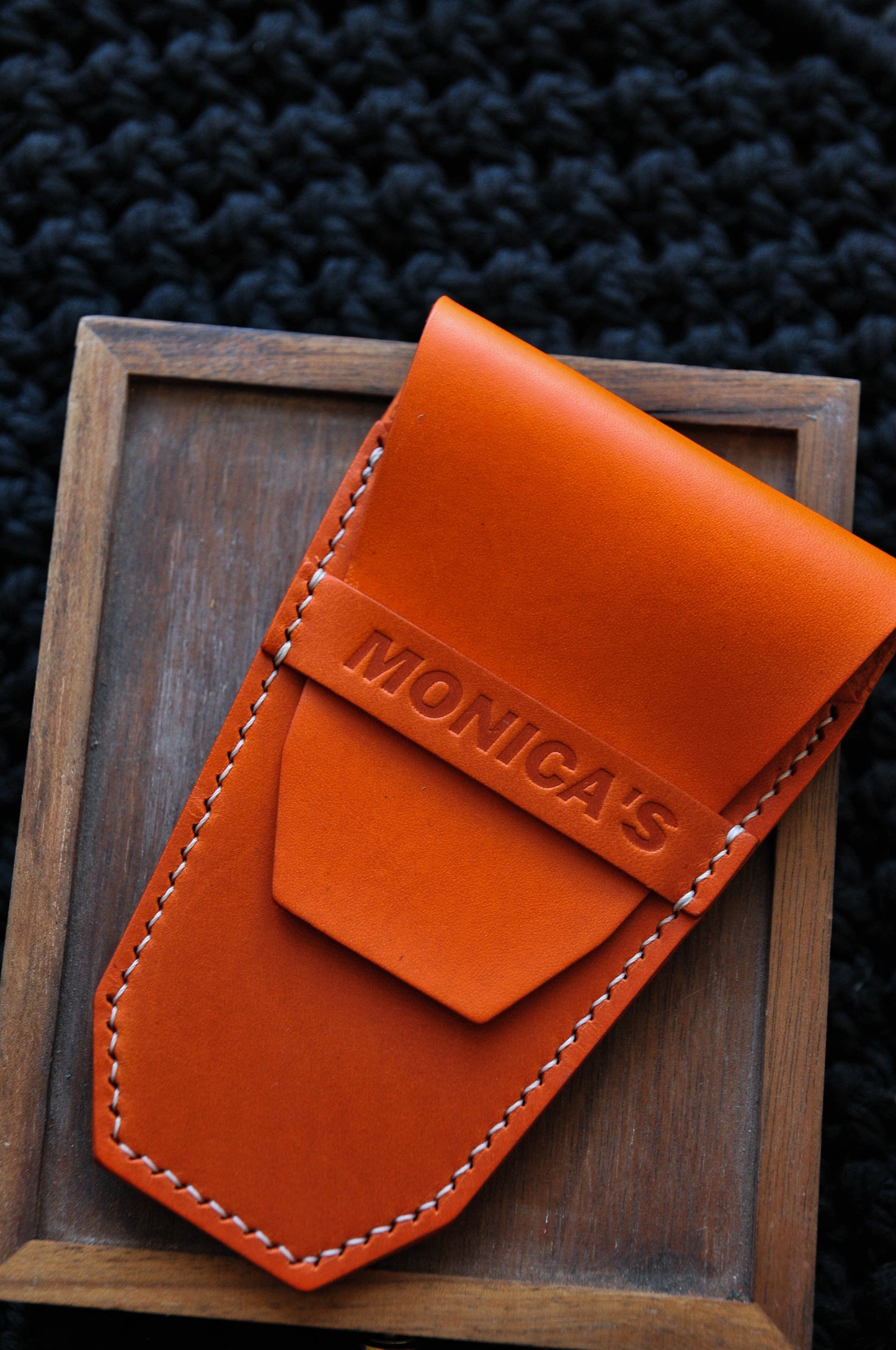 Personalized Manicure case,  leather Manicure holder