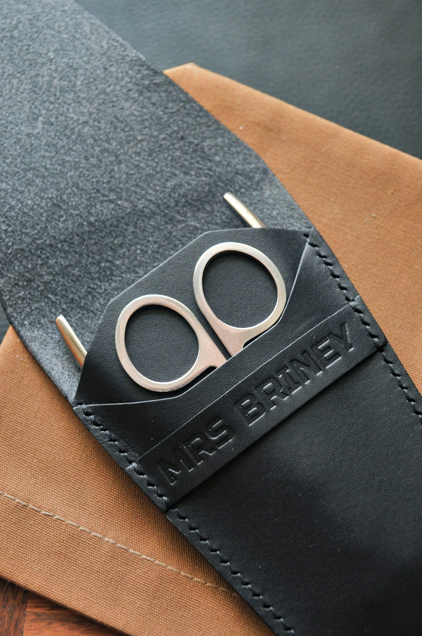 Personalized Manicure case,  leather Manicure holder