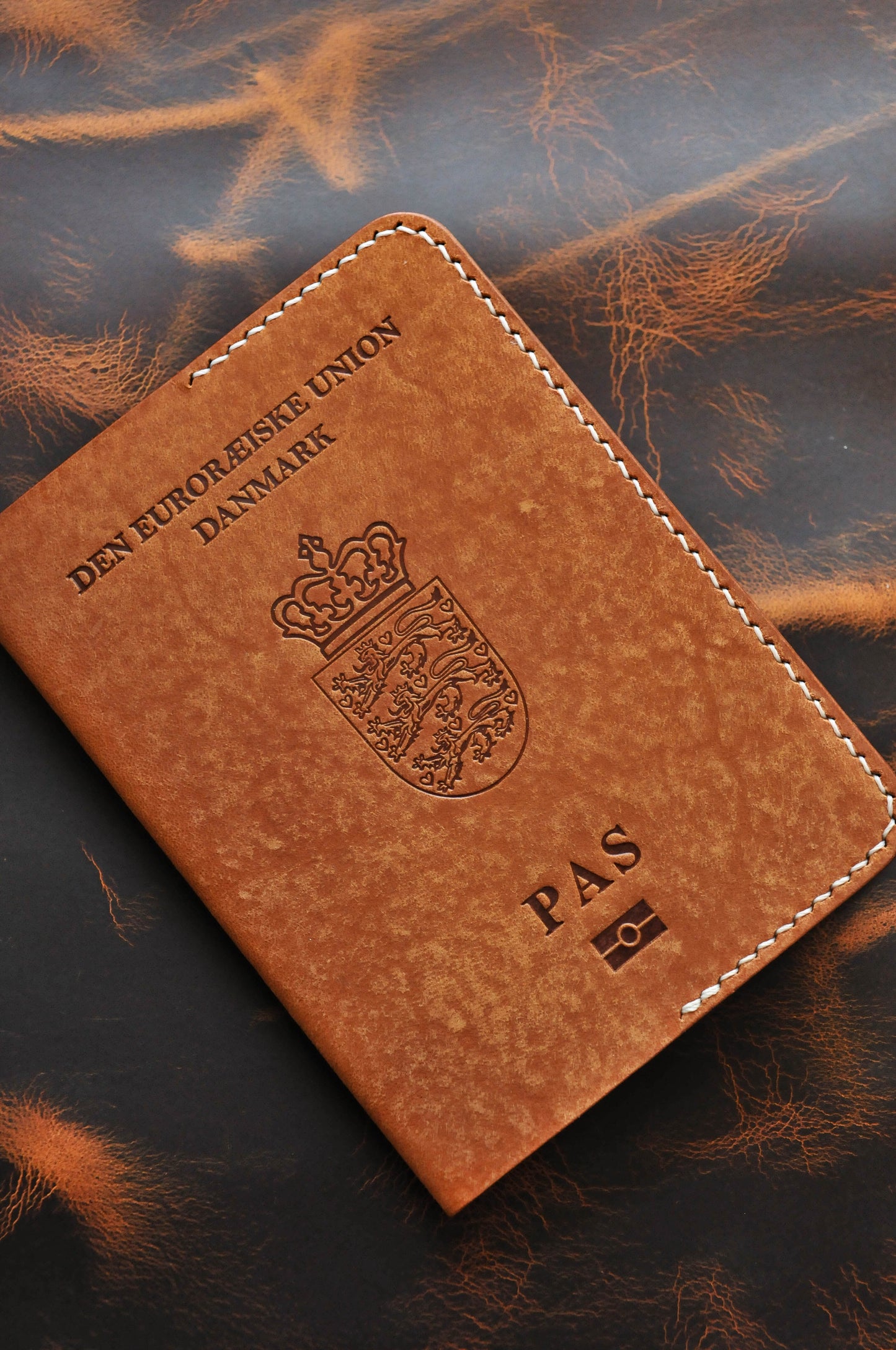 Passport cover for Denmark passport