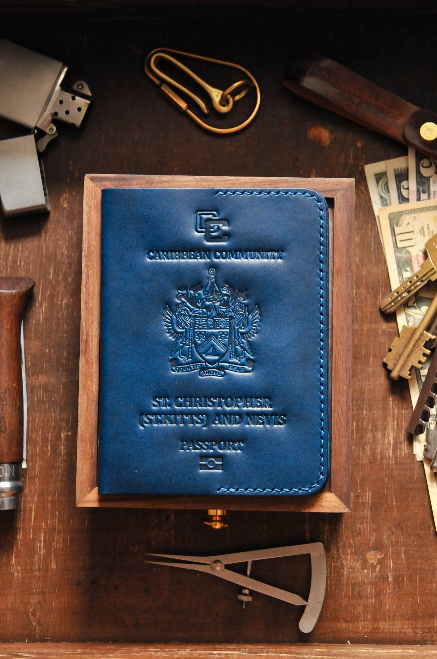 Passport cover for Saint Kitts and Nevis passport