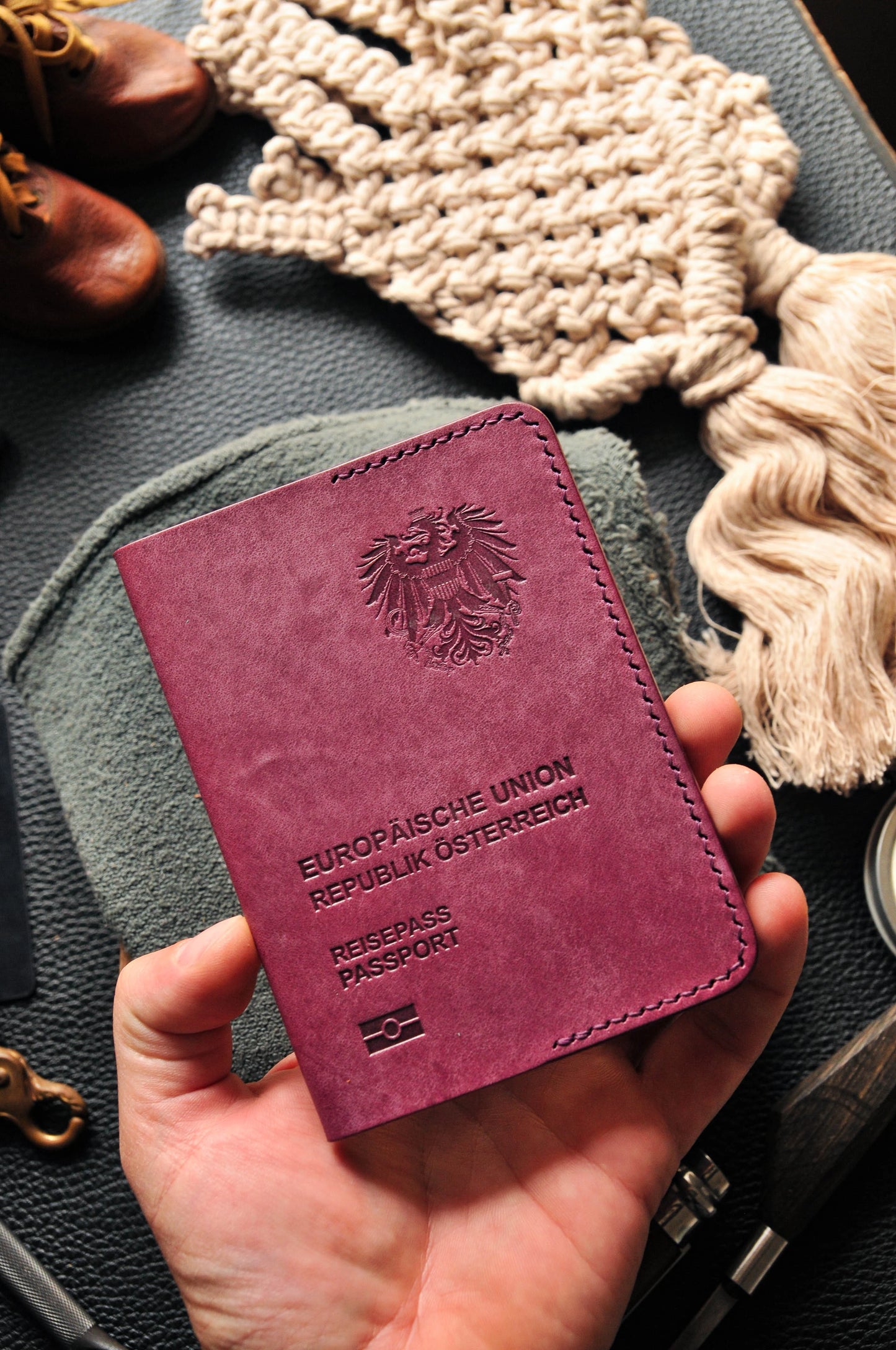 Passport cover for Austria passport