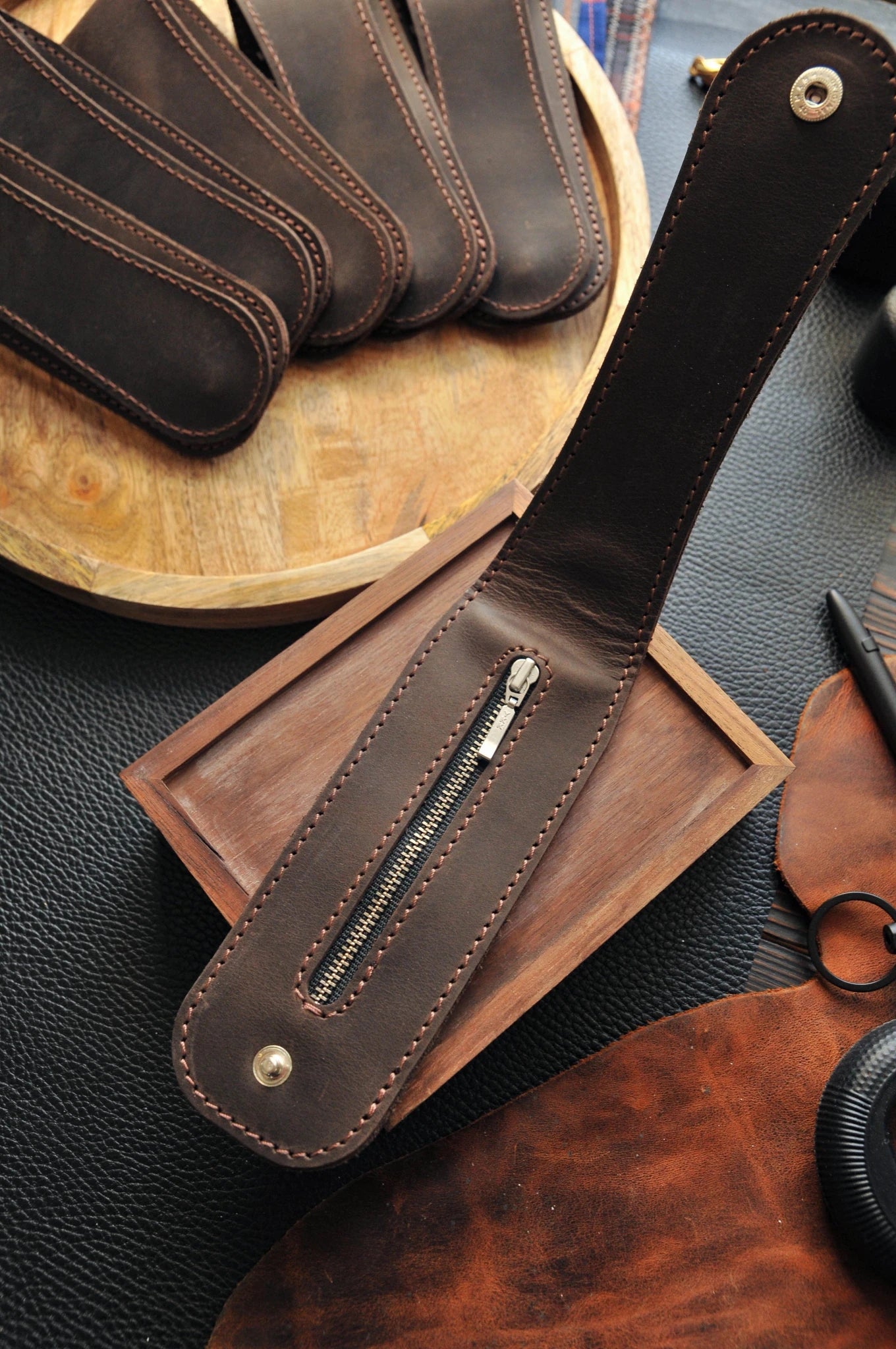 LEATHER COIN WALLET, Leather Coin Pouch, Sap Coin Holder, Sap Coin Pouch, Slap Jacks, Leather Sap, Belt Coin Pouch, Slapper