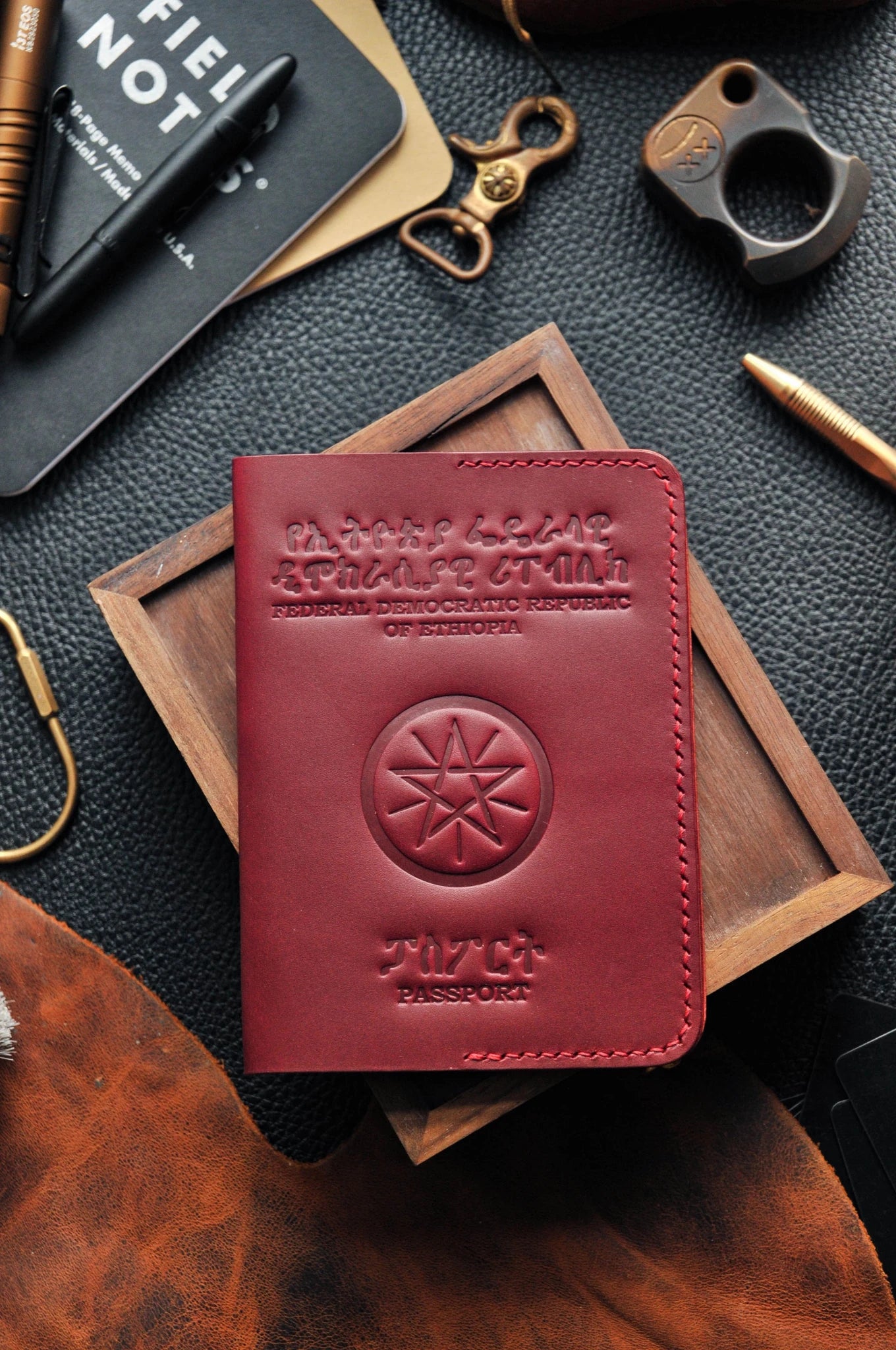 Passport cover for Ethiopia passport