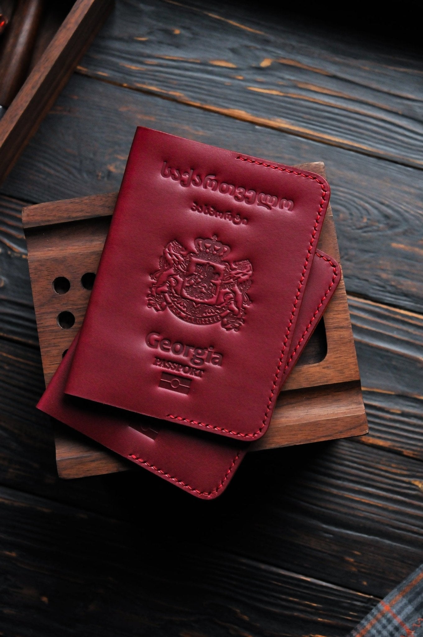 Passport cover for Georgia passport