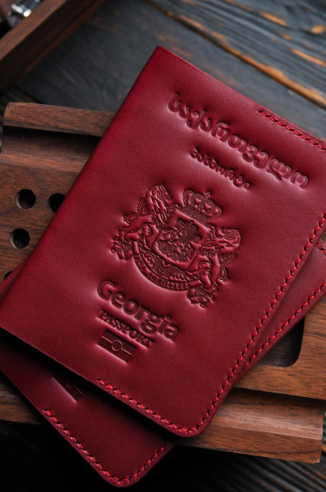 Passport cover for Georgia passport
