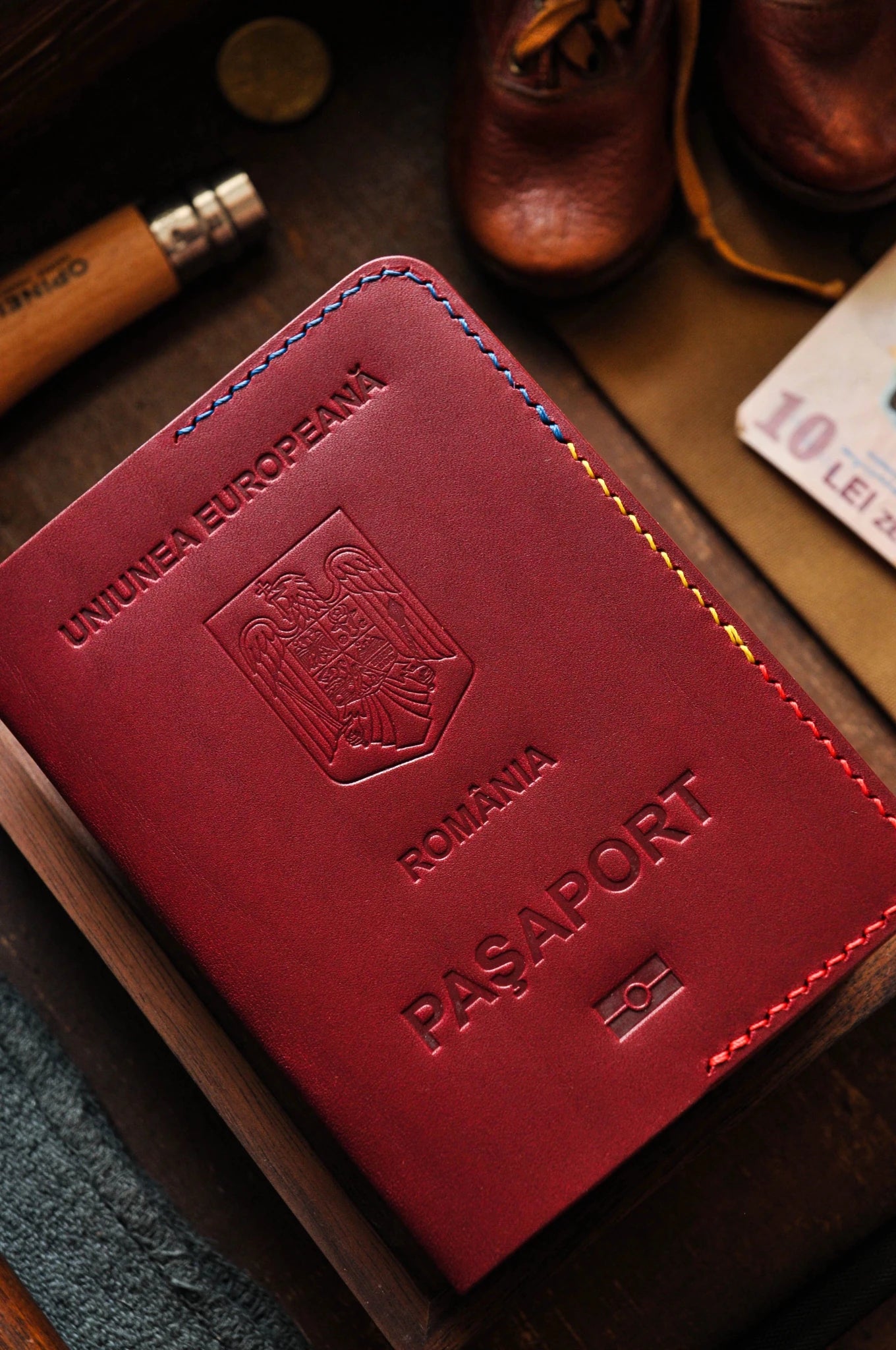 Passport cover for Romania passport