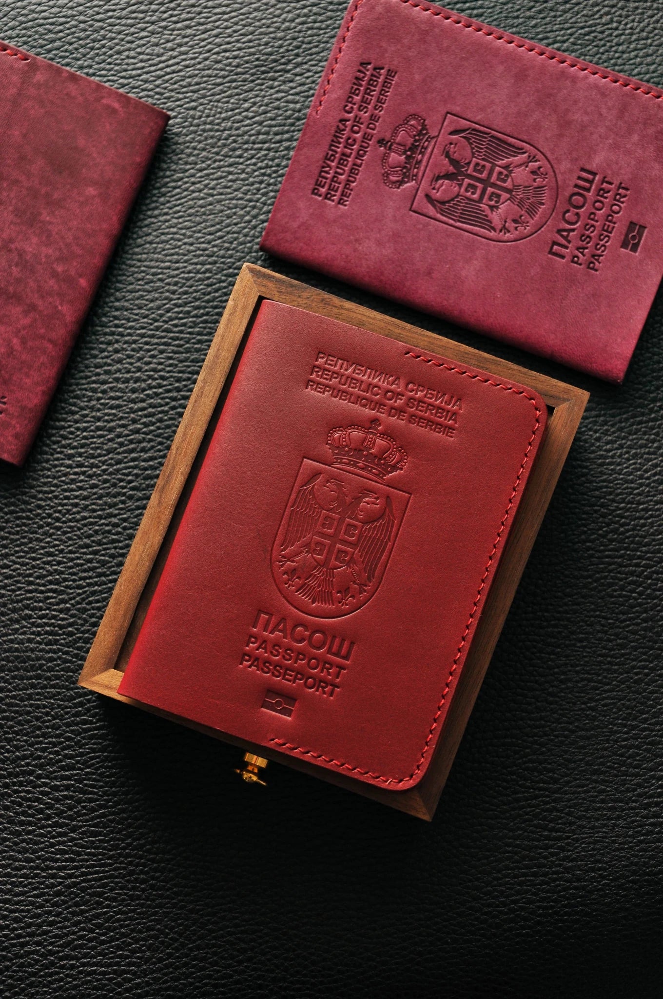Passport cover for Serbia passport