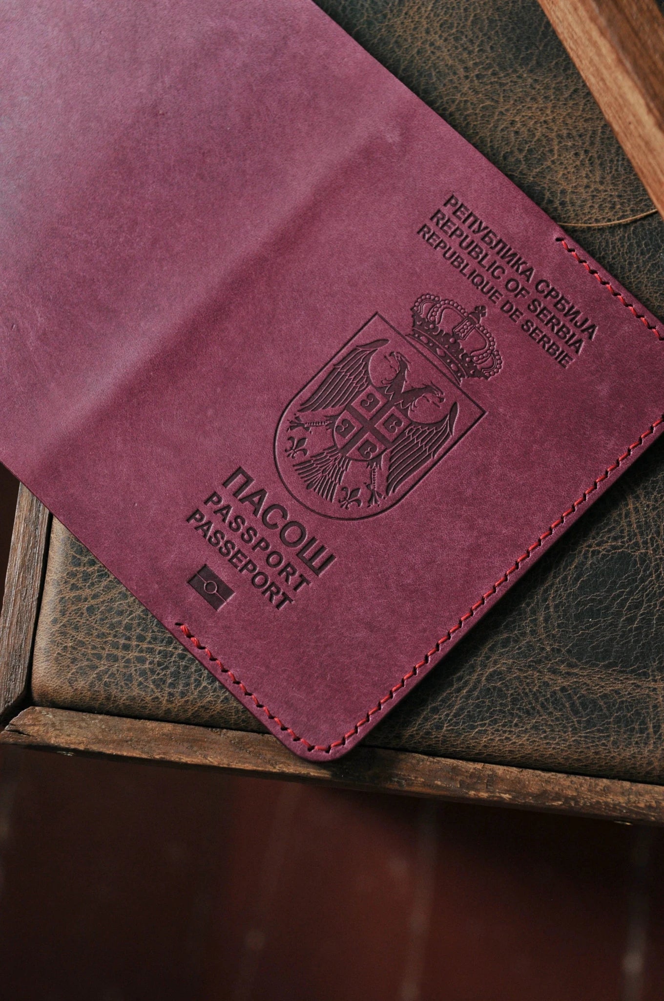 Passport cover for Serbia passport