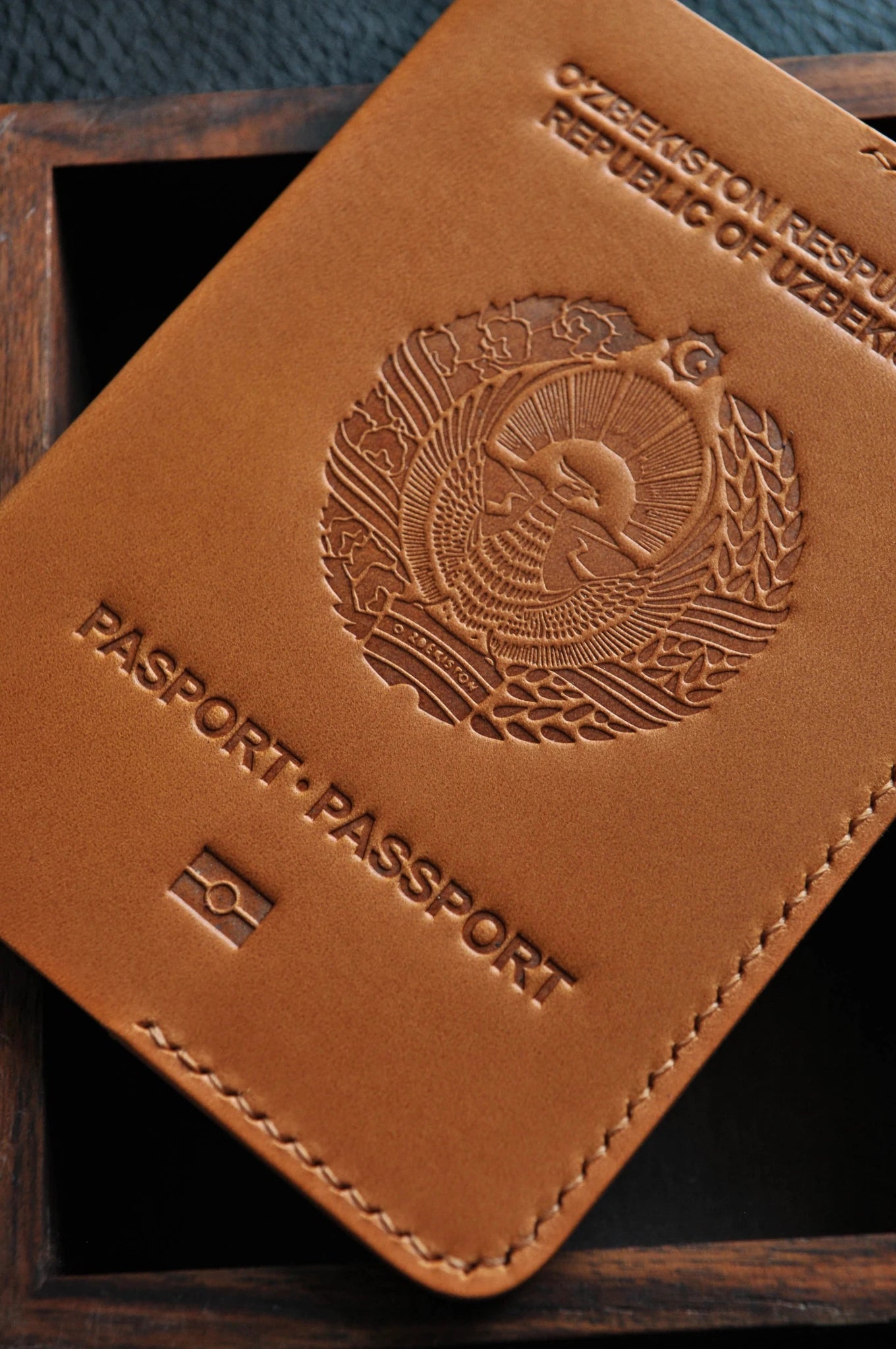 Passport cover for Uzbekistan passport